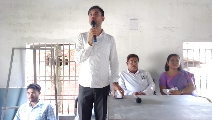 KKHSOU awareness meeting at Garchiga Tribal HSS