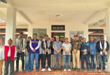 Interstate boundary pillar erected at Sijusa