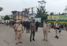 Police, SSB Conduct Flag March in Tamulpur Ahead of Assembly Polls