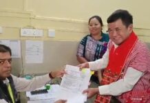 BJP’s Tuliram Ronghang, Habe Teron file nominations