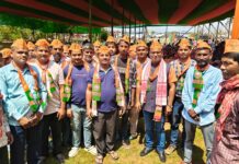 400+ Hindi Bhashi leaders merge with BJP in Donkamokam