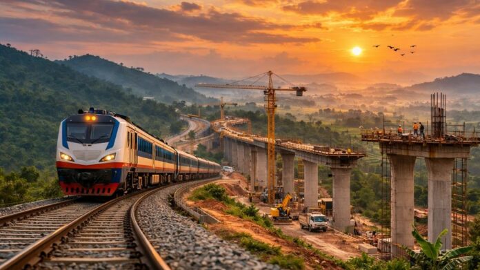 Manipur Govt Assures Full Support for Timely Completion of Imphal–Jiribam Railway Project