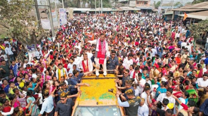 Himanta Biswa Sarma Continues Jana Ashirwad Yatra Through Golaghat on Day Six