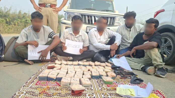 Five Arrested as ₹3.25 Crore Worth Heroin Seized in Assam’s Cachar District