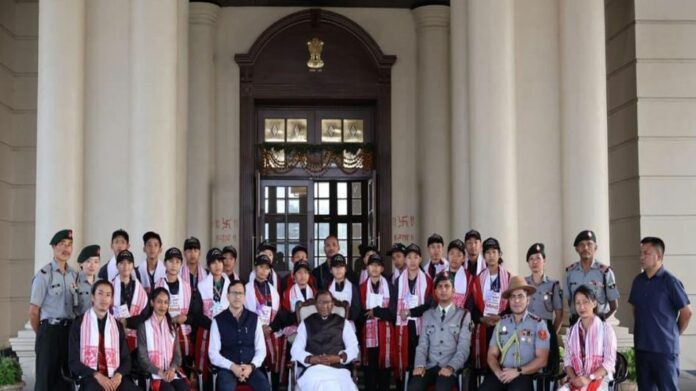 Nagaland Students on National Integration Tour Interact with Assam Governor in Guwahati