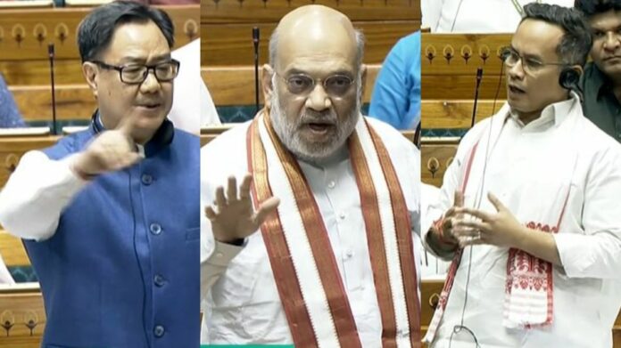 War of Words in Parliament as Gaurav Gogoi, Amit Shah Clash During Debate on No-Confidence Motion Against Speaker