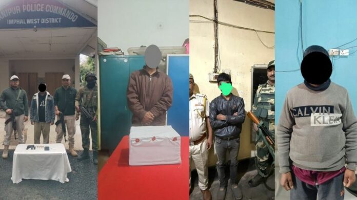 Security Forces Make Multiple Arrests in Manipur, Seize Arms and Opium