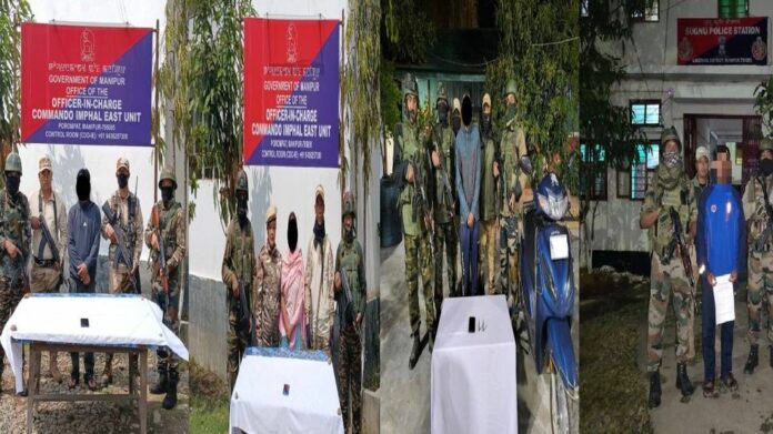 Manipur Crackdown: Multiple Insurgent Cadres Arrested in Coordinated Operations Across Districts