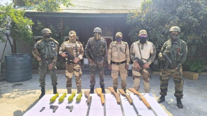 Manipur Security Forces Recover 29 Firearms, 50 IEDs in Multi-District Operations