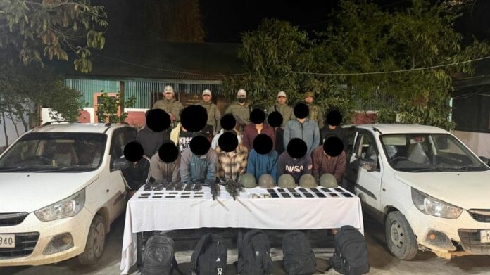14 UNLF (Koireng) Cadres Arrested in Manipur Operation, Arms and Cash Seized