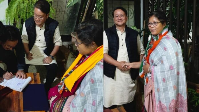 Nandita Garlosa Joins Congress, Set to Contest from Haflong After BJP Denies Ticket