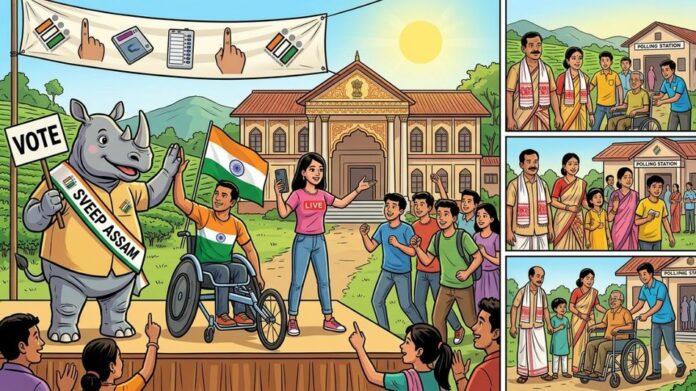 Assam SVEEP Campaign Intensifies with Influencers, Para-Athletes to Boost Voter Turnout Ahead of Polls