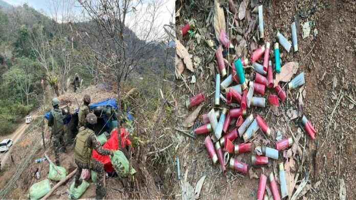 Manipur Security Forces Dismantle Bunkers in Ukhrul, Recover Ammunition to Ease Tensions