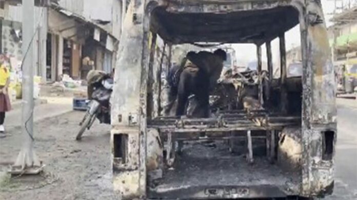 Two-Wheeler Hits Army Casspir in Manipur’s Churachandpur, Minor Injuries Reported