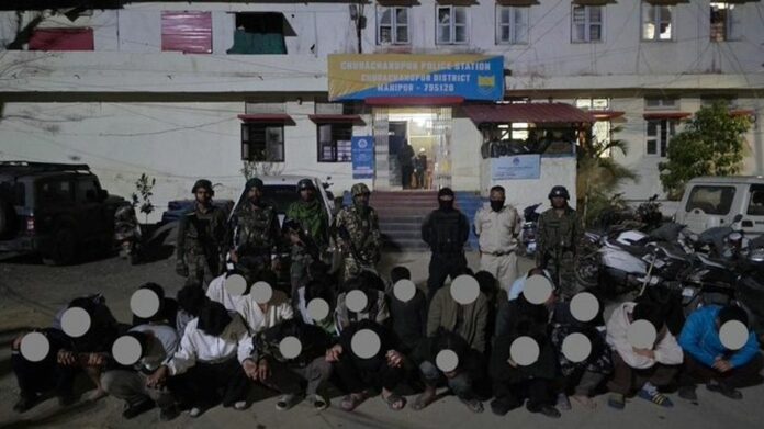 Five Arrested Over Attack on Security Personnel, Vehicle Torched in Manipur’s Churachandpur