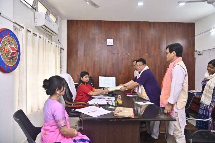 Pramod Boro Files Tamulpur Nomination, Rules Out Withdrawal and Alliance Commitments