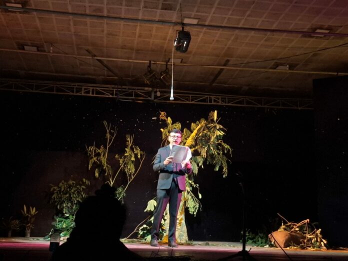 Dhekiajuli Hosts First Sci-Fi Play ‘Dainosor Prithibir Pom Khedi’, Draws Strong Audience Response