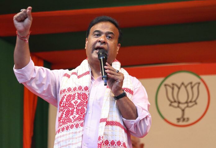 Himanta Biswa Sarma Addresses Bijni Rally Amid Rain, Projects NDA Sweep in BTC