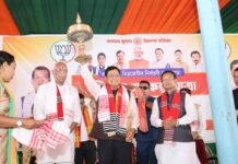 Sonowal Campaigns for BJP Candidate Naba Kumar Doley in Dhakuakhana