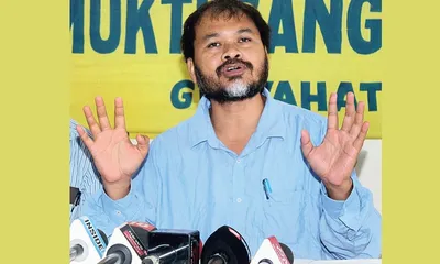 Akhil Gogoi Targets Assam Government in Late-Night Rally, Promises Loan Waiver and Welfare Boost