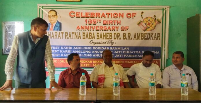 Ambedkar Jayanti Observed with Tribute and Student Felicitation in West Karbi Anglong
