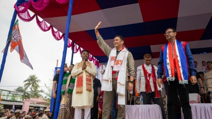 Pema Khandu Campaigns in Assam, Backs NDA for Third Term Ahead of Polls