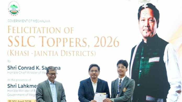 Meghalaya CM Conrad Sangma Felicitates 40 SSLC Toppers, Announces Annual Awards Initiative