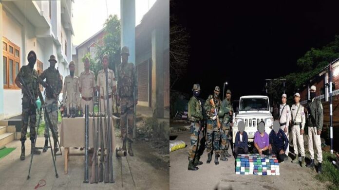 Arms Cache Recovered in Chandel, Over 5 kg Heroin Seized in Churachandpur as Security Operations Intensify in Manipur