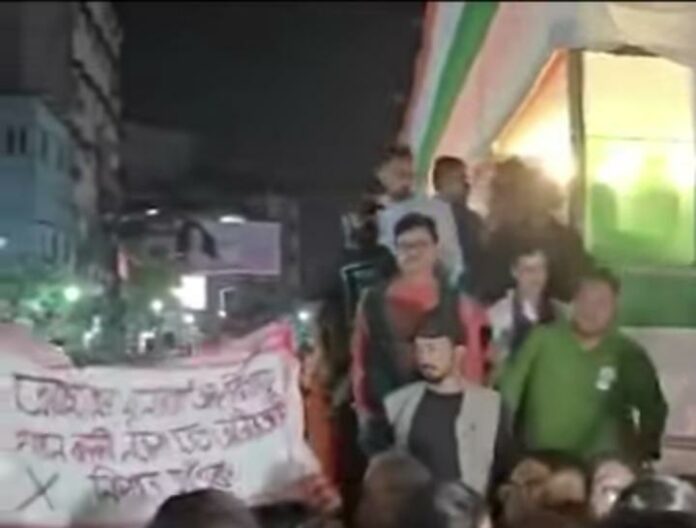 Protest Erupts at AJP Rally in Guwahati Amid Beef Row Linked to Candidate Kunki Chowdhury