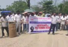 ATSA Launches Indefinite Road Blockade in Nazira Over Alleged Illegal Quarrying in Tea Garden ATSA Launches Indefinite Road Blockade in Nazira Over Alleged Illegal Quarrying in Tea Garden