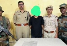 Manipur: Man Arrested in Senapati, Pistol and Ammunition Seized During Operation Manipur: Man Arrested in Senapati, Pistol and Ammunition Seized During Operation