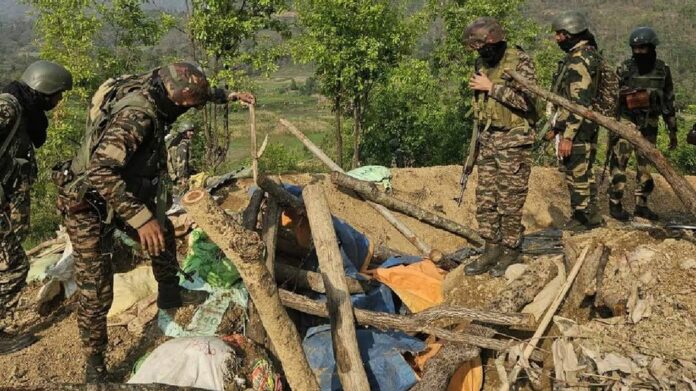 Security Forces Demolish 23 Illegal Bunkers, Seize Arms and IEDs in Manipur Operations
