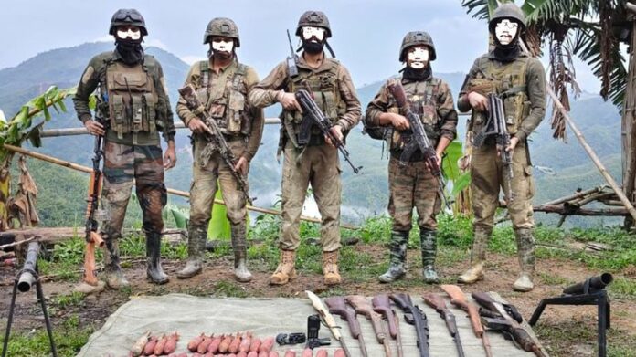 Arms Cache Recovered in Manipur’s Pherzawl Ahead of Conflict Anniversary, No Arrests Made