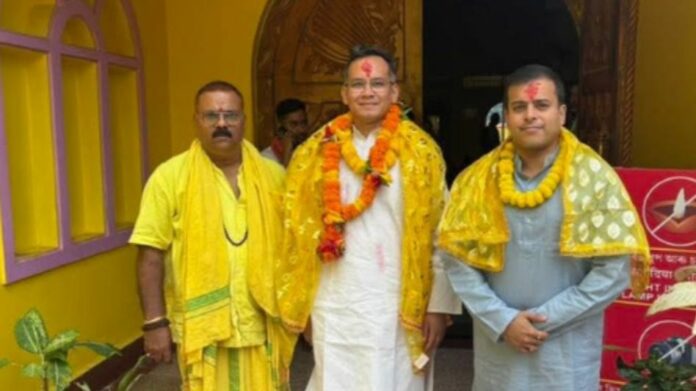 Ahead of Assam Poll Results, Gaurav Gogoi and Santanu Bora Offer Prayers at Maa Bagala Temple in Guwahati