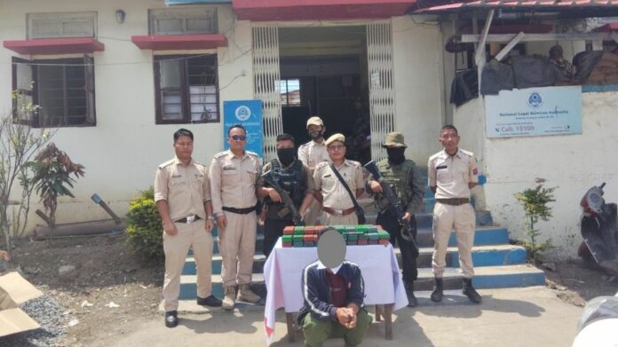 Manipur Police Seize Suspected Brown Sugar, Arrest One in Churachandpur