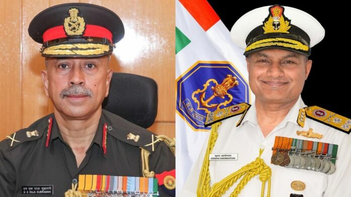 Lt Gen NS Raja Subramani Appointed Next CDS, Vice Admiral Krishna Swaminathan Named Navy Chief