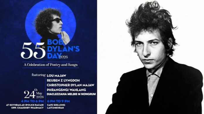 Shillong to Host 55th Bob Dylan’s Day Celebration on May 24 with Music and Poetry Tribute
