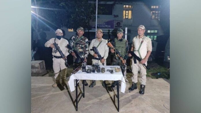 Arms, Radio Sets and IEDs Recovered During Security Operation in Manipur’s Tengnoupal