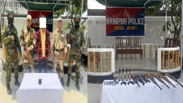 KYKL Cadre Arrested, Arms and Explosives Recovered in Manipur Operations