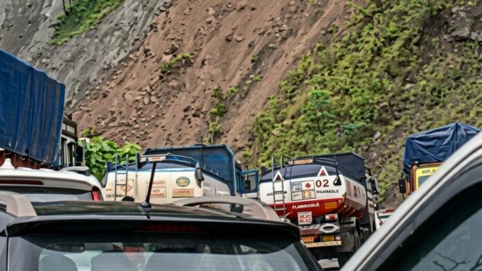 Landslide Near Kebang Disrupts Highway Connectivity Between East Siang and West Siang Districts