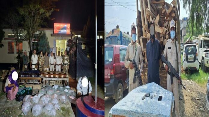 Security Forces Arrest Suspected UNLF(P) Extortionist, Seize Arms and Illegal Liquor in Manipur