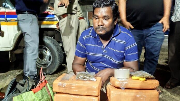 Man Held With Cannabis Worth Rs 9 Lakh at Tripura’s Dharmanagar Railway Station
