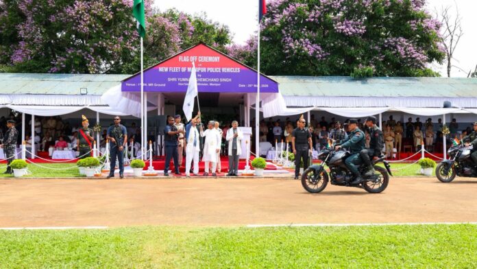 Manipur CM Flags Off Advanced Police Vehicles Under Modernisation Drive