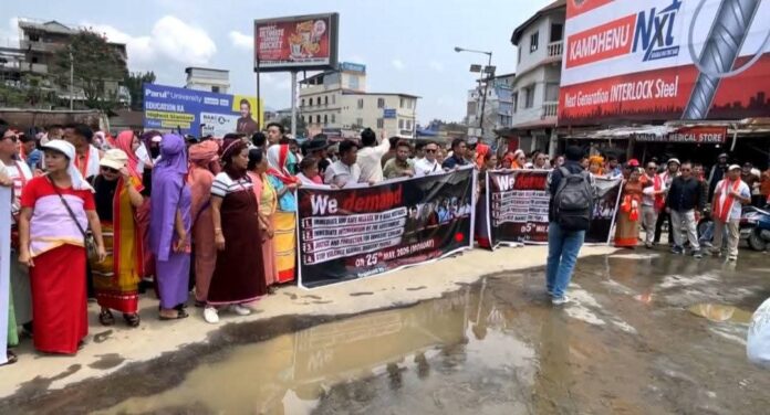 Imphal Sees Massive Protest Over Alleged Captivity of Six Naga Civilians