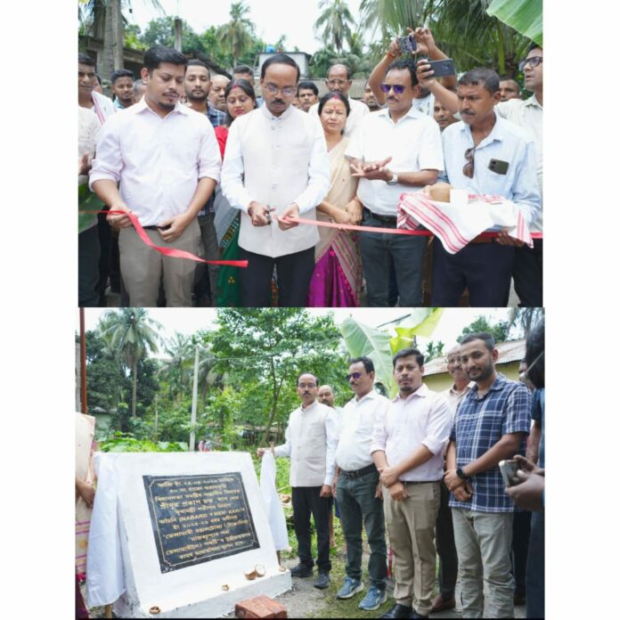 MLA Prakash Chandra Das Lays Foundation for First Development Project in Hajo–Sualkuchi Constituency