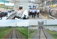 NF Rly GM Reviews Electrification Work, NJP Redevelopment Project