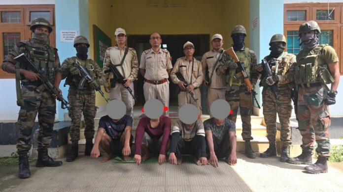 Five Militants Arrested, Arms and Explosives Seized in Separate Operations Across Manipur