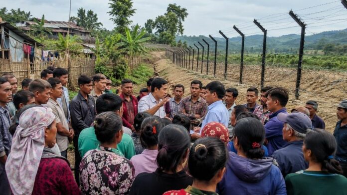 Meghalaya Border Villagers Demand Fencing Along Zero Line, Oppose Current Alignment at Lyngkhong