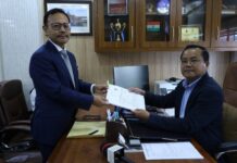James P K Sangma Files Nomination for Rajya Sabha Election with MDA Backing in Meghalaya James P K Sangma Files Nomination for Rajya Sabha Election with MDA Backing in Meghalaya