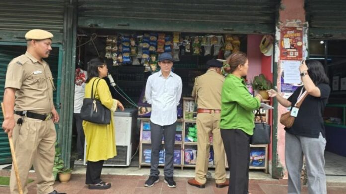 Market Inspection in Arunachal’s Doimukh Finds Shops Without Licences, Tobacco Products Seized Near Schools